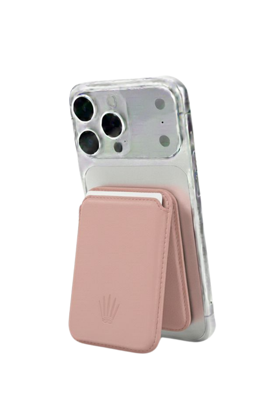 Kickstand Standlı Toz pembe Magnetik Yapıştırmalı Mıknatıslı Kartlık