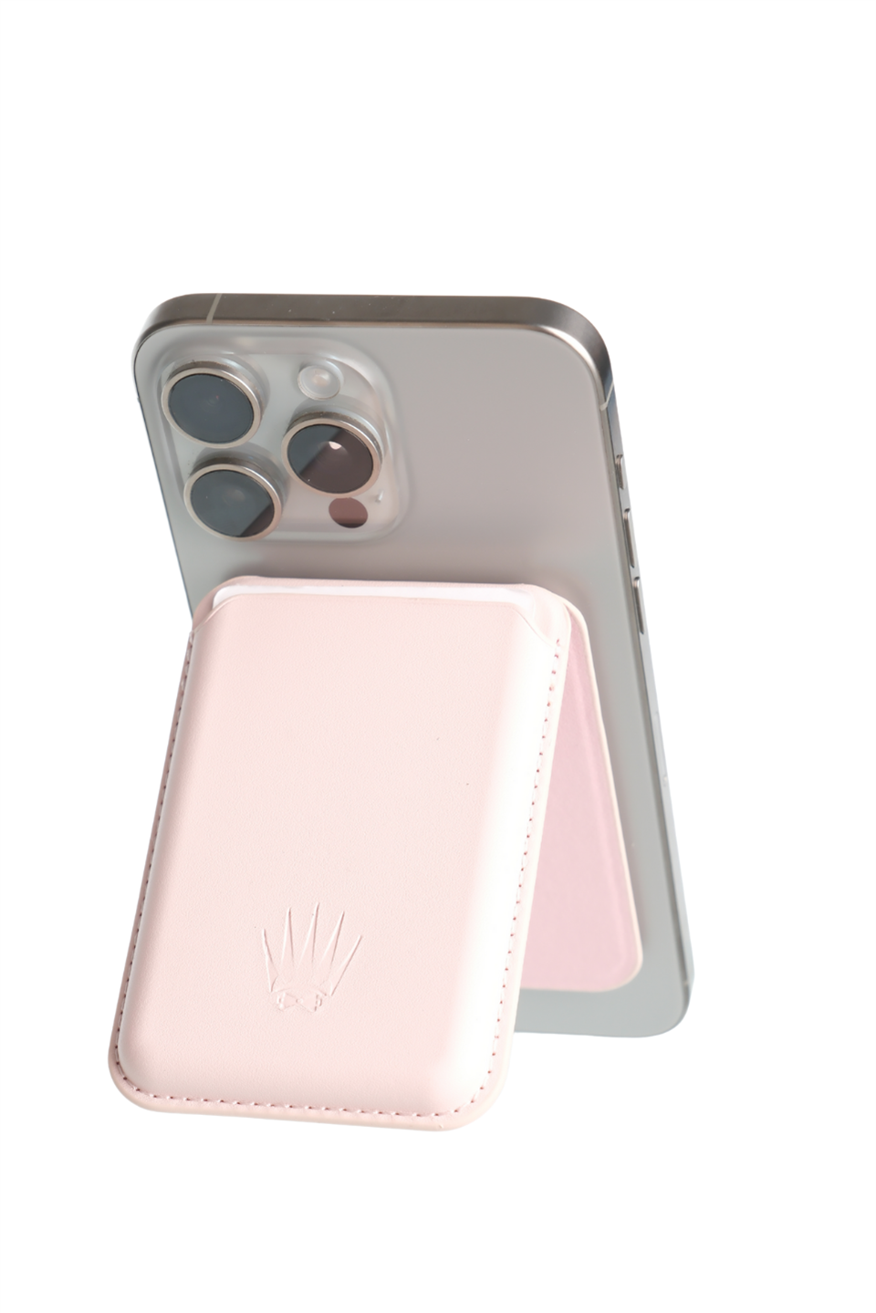 Kickstand Standlı Toz pembe Magnetik Yapıştırmalı Mıknatıslı Kartlık