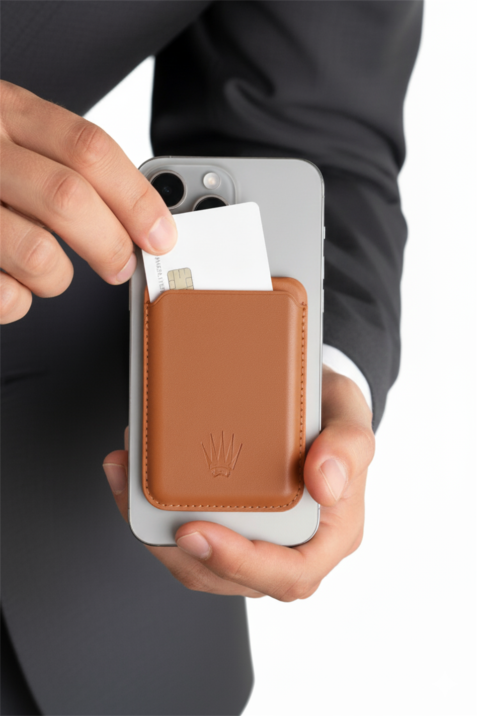 Kickstand Standlı Taba Magnetik Yapıştırmalı Mıknatıslı Kartlık