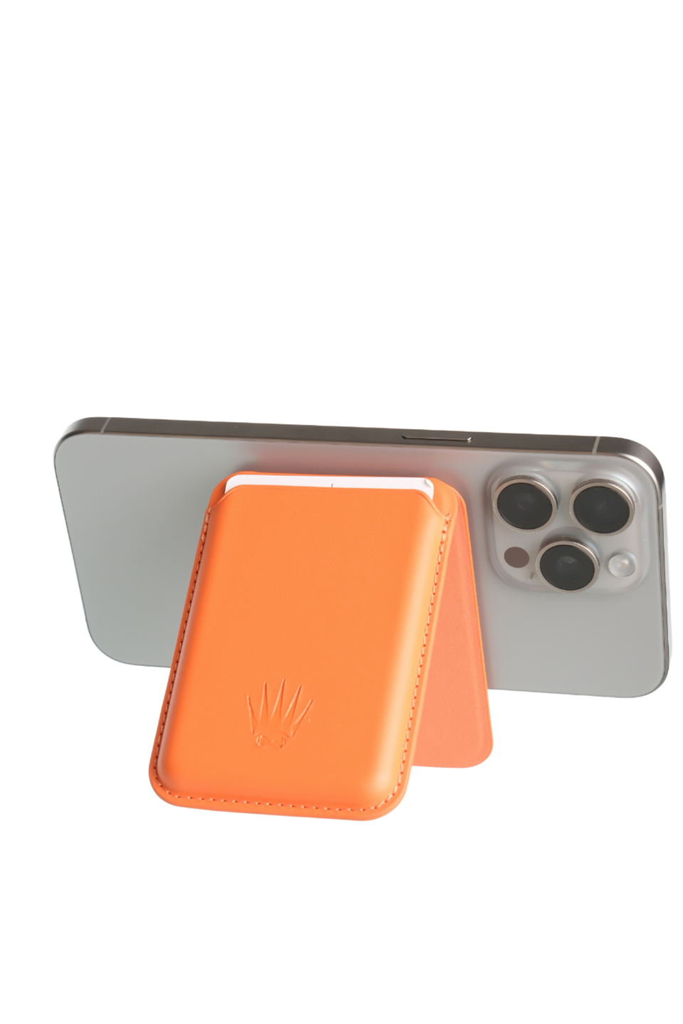 Kickstand Standlı Turuncu Magnetik Yapıştırmalı Mıknatıslı Kartlık