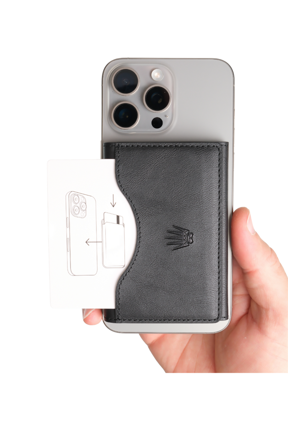 Storm Siyah Magnetik Yapıştırmalı 5 Hazneli Mıknatıslı Kartlık