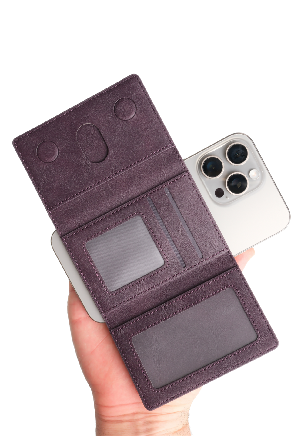 Storm Mor Magnetik Yapıştırmalı 5 Hazneli Mıknatıslı Kartlık