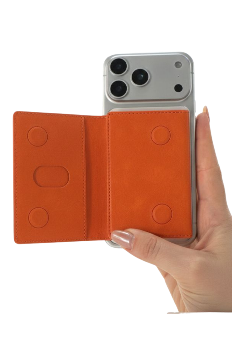 Storm Turuncu Magnetik Yapıştırmalı 5 Hazneli Mıknatıslı Kartlık