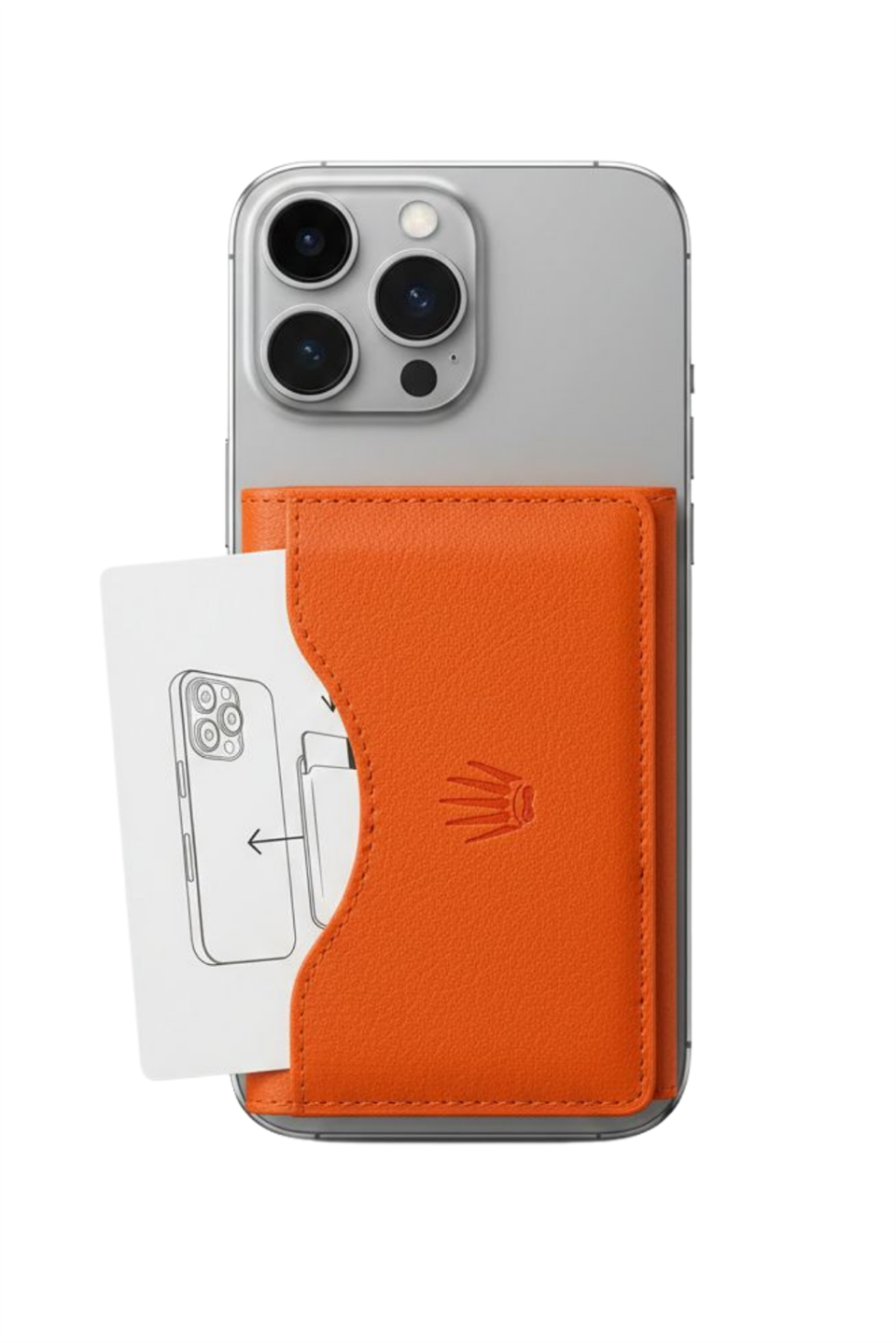 Storm Turuncu Magnetik Yapıştırmalı 5 Hazneli Mıknatıslı Kartlık