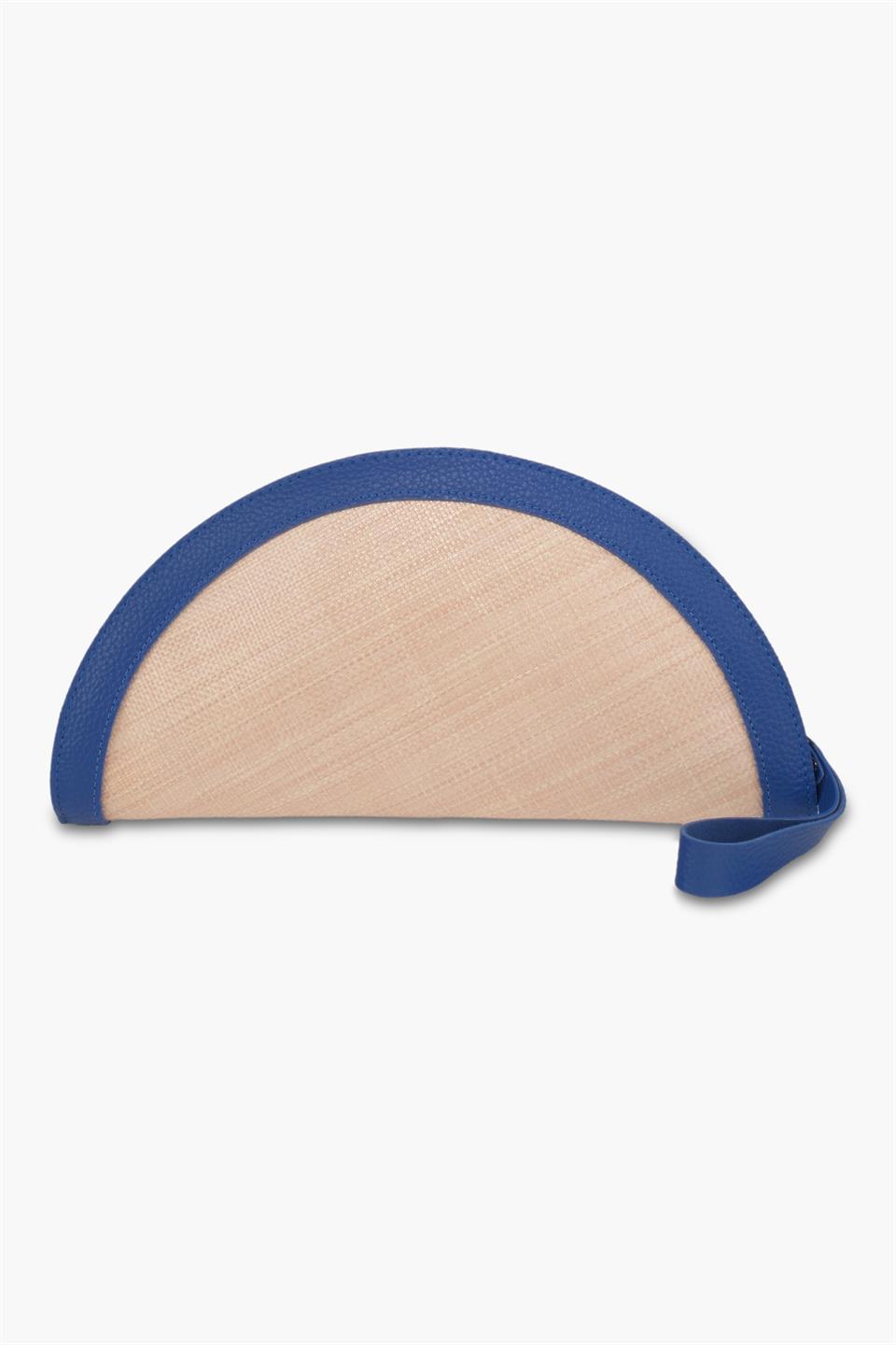 Kadın Jüt Mavi Hasır El Çanta Betty