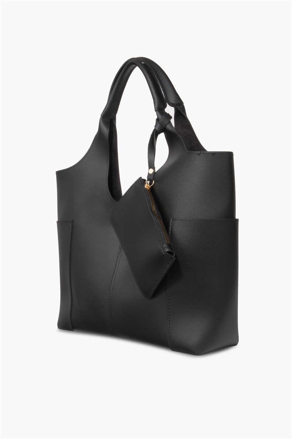 Kadın  Siyah Cüzdanlı Ve Yavrulu Omuz Çantası CARLA