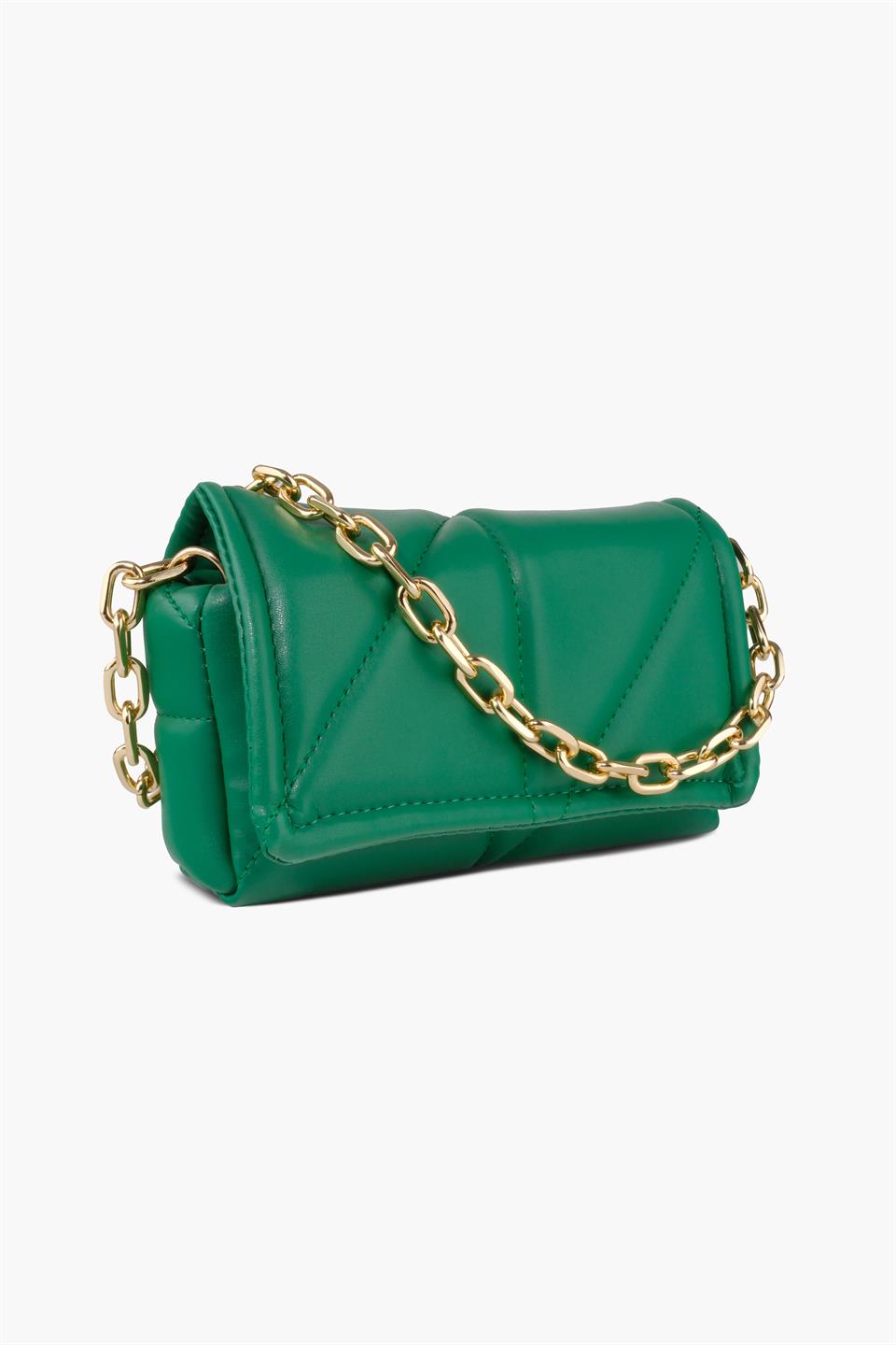 MINI GREEN WOMAN SHOULDER BAG CELIA
