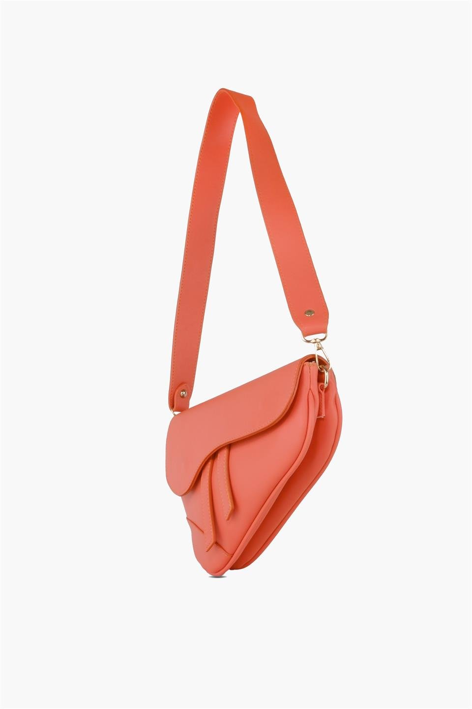 Chrisdio Turuncu Kadın Omuz Ve Kol Çantası Chrisdio