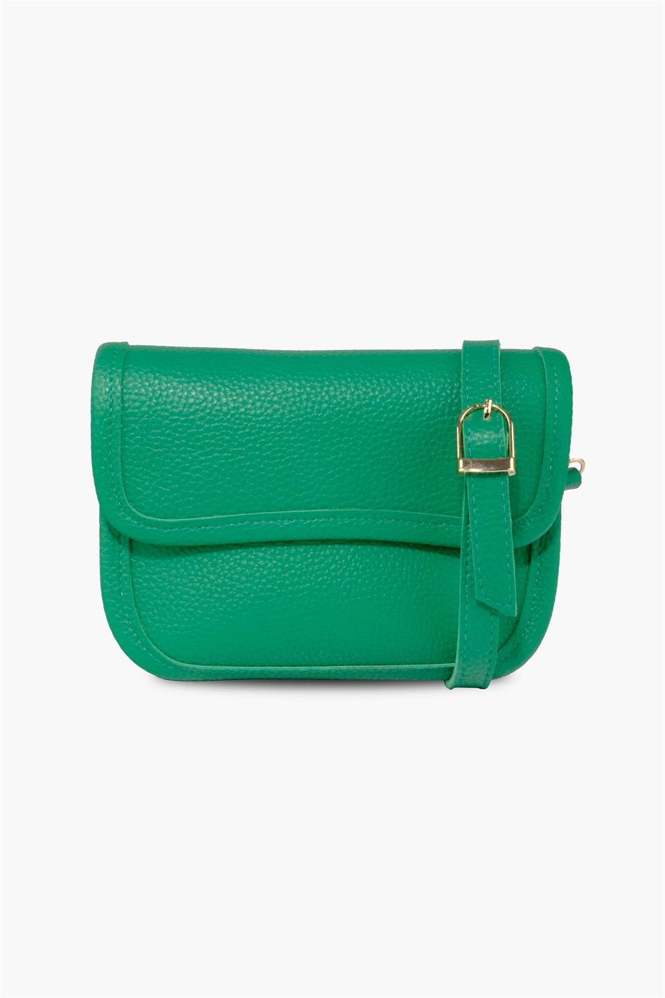 Kadın Çantası Yeşil Omuz Çantası Desenli Vegan Deri DANNY