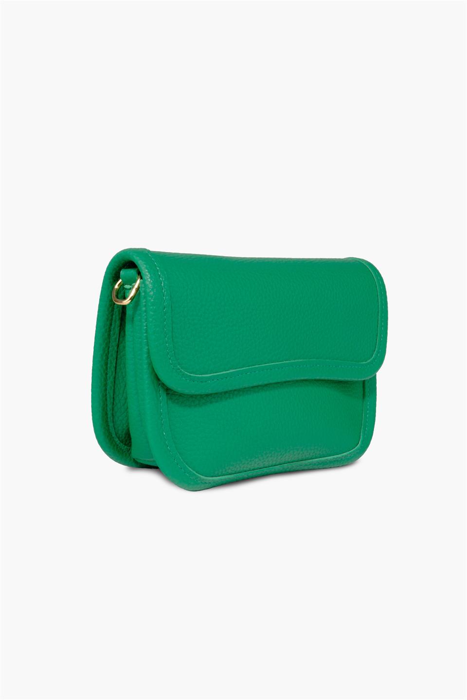 Kadın Çantası Yeşil Omuz Çantası Desenli Vegan Deri DANNY