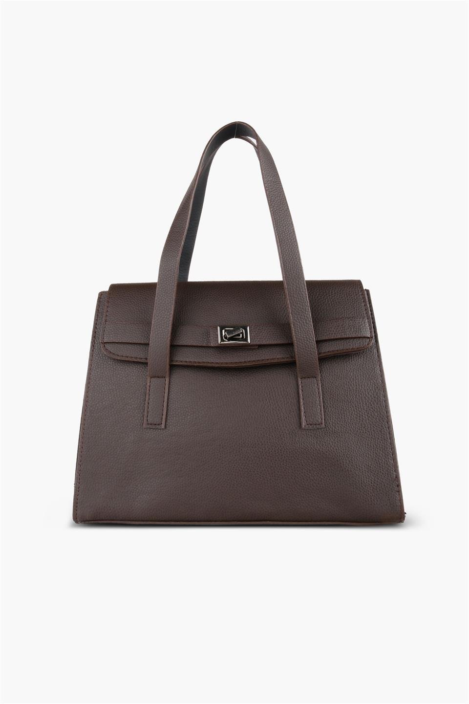 Kadın Kahverengi Deri Omuz Ve El Çantası DANTE