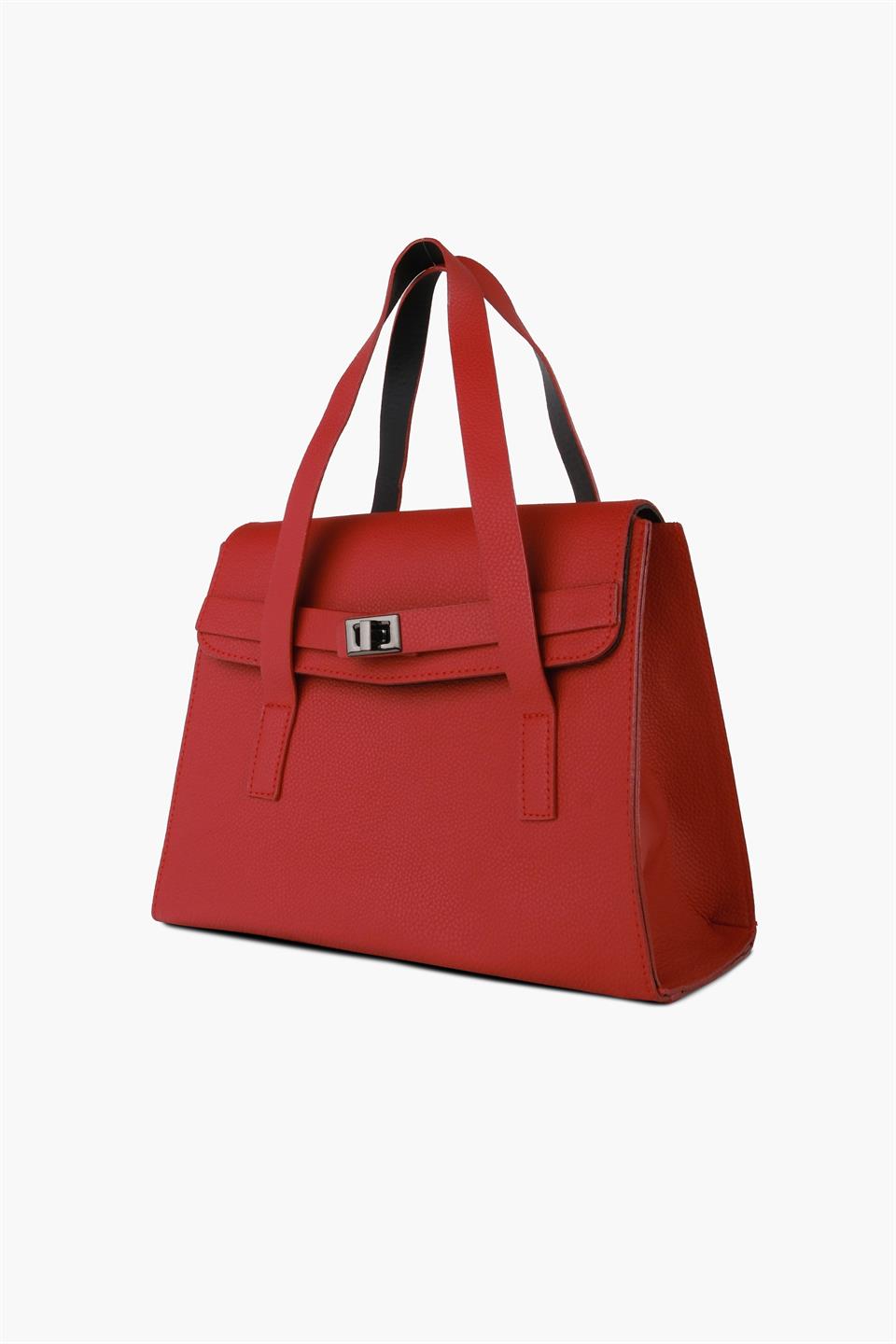 Kadın Kırmızı Deri Omuz Ve El Çantası DANTE