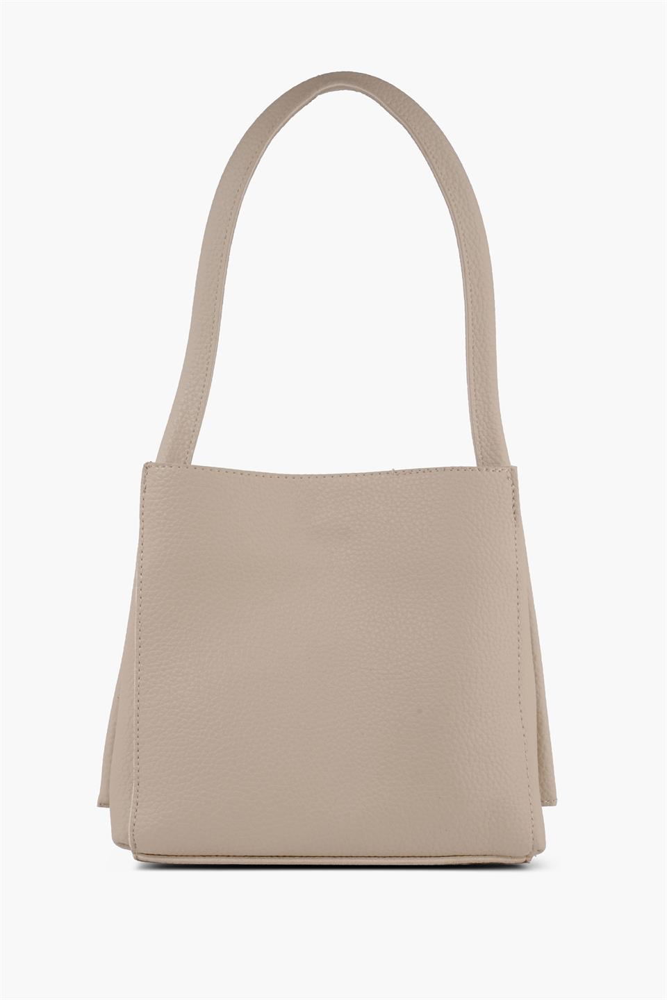 WOMAN SHOULDER BAG MINK JAMIA