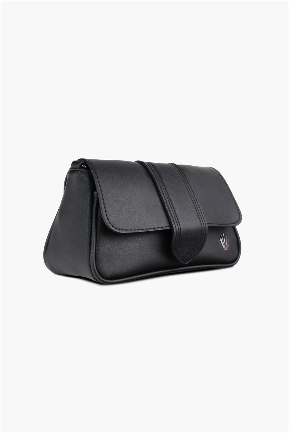 Kadın Siyah Askılı Deri Ve Omuz Çantası Juliette