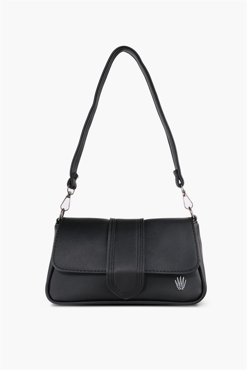 Kadın Siyah Askılı Deri Ve Omuz Çantası Juliette