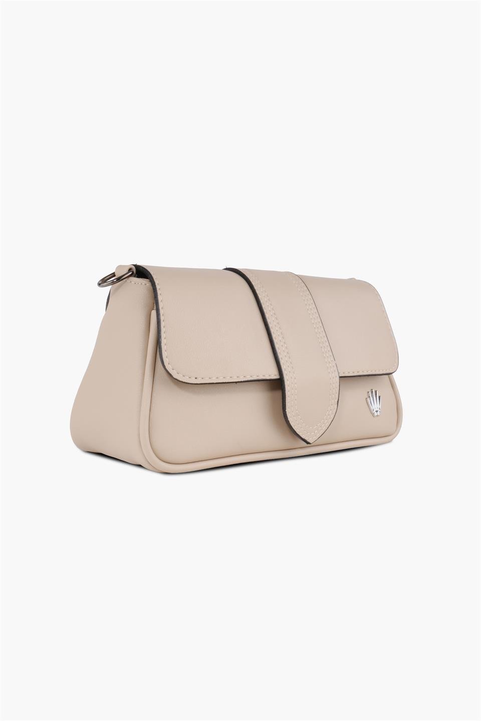 Kadın Bej Askılı Deri Ve Omuz Çantası Juliette
