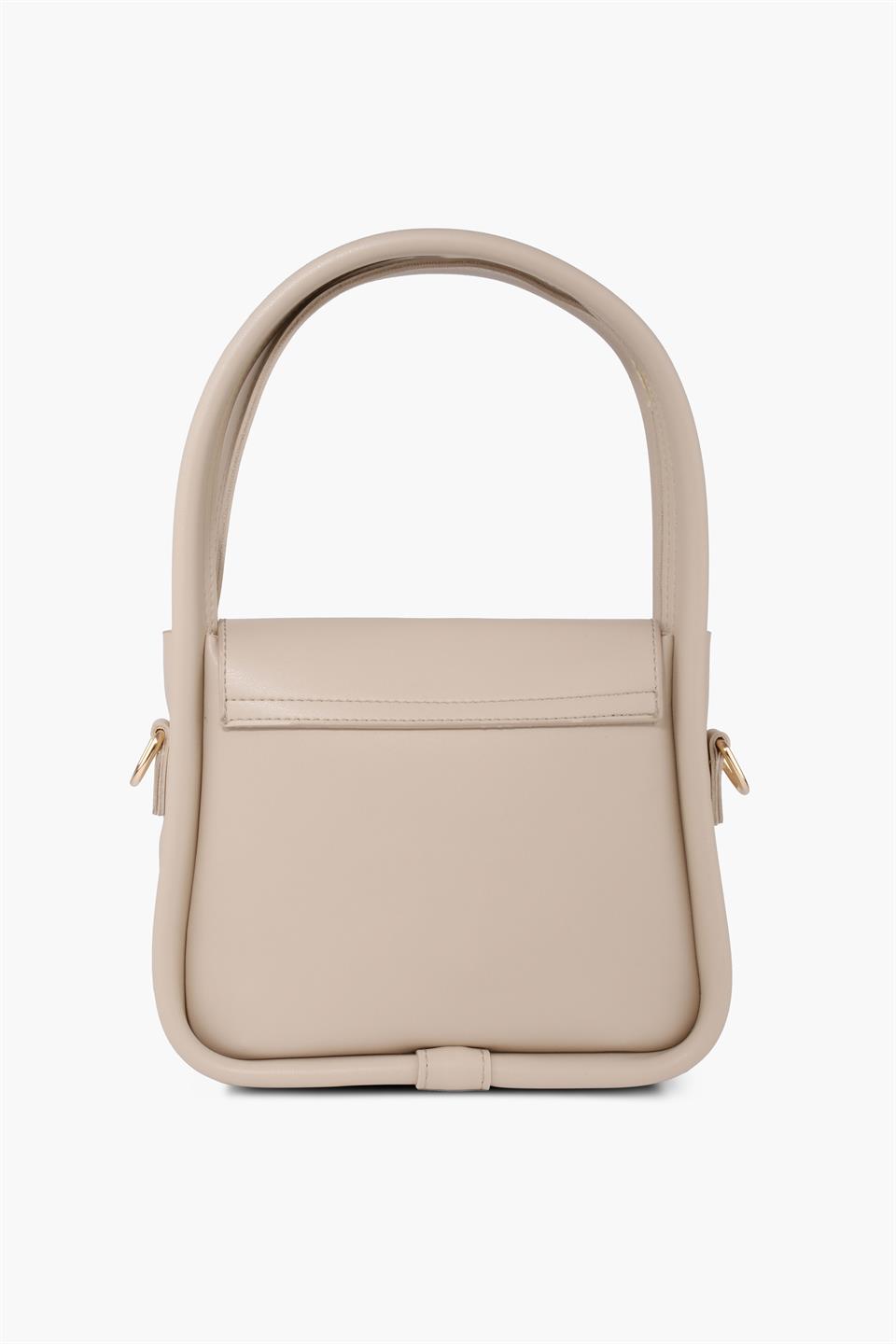 Gold Detaylı Vizon İkili Omuz Çantası Maria