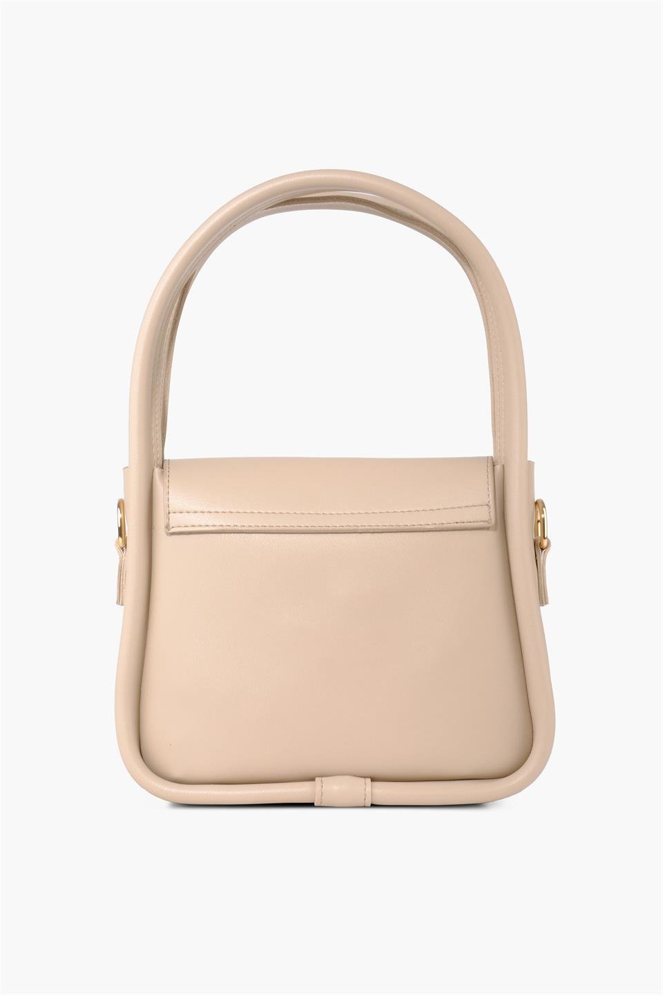 Gold Detaylı Krem İkili Omuz Çantası Maria