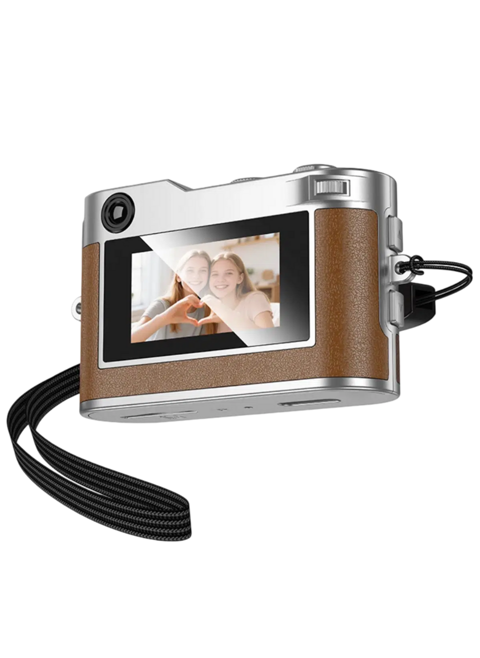 DV210 Full HD 1080P Mini Dijital Kamera - Taba