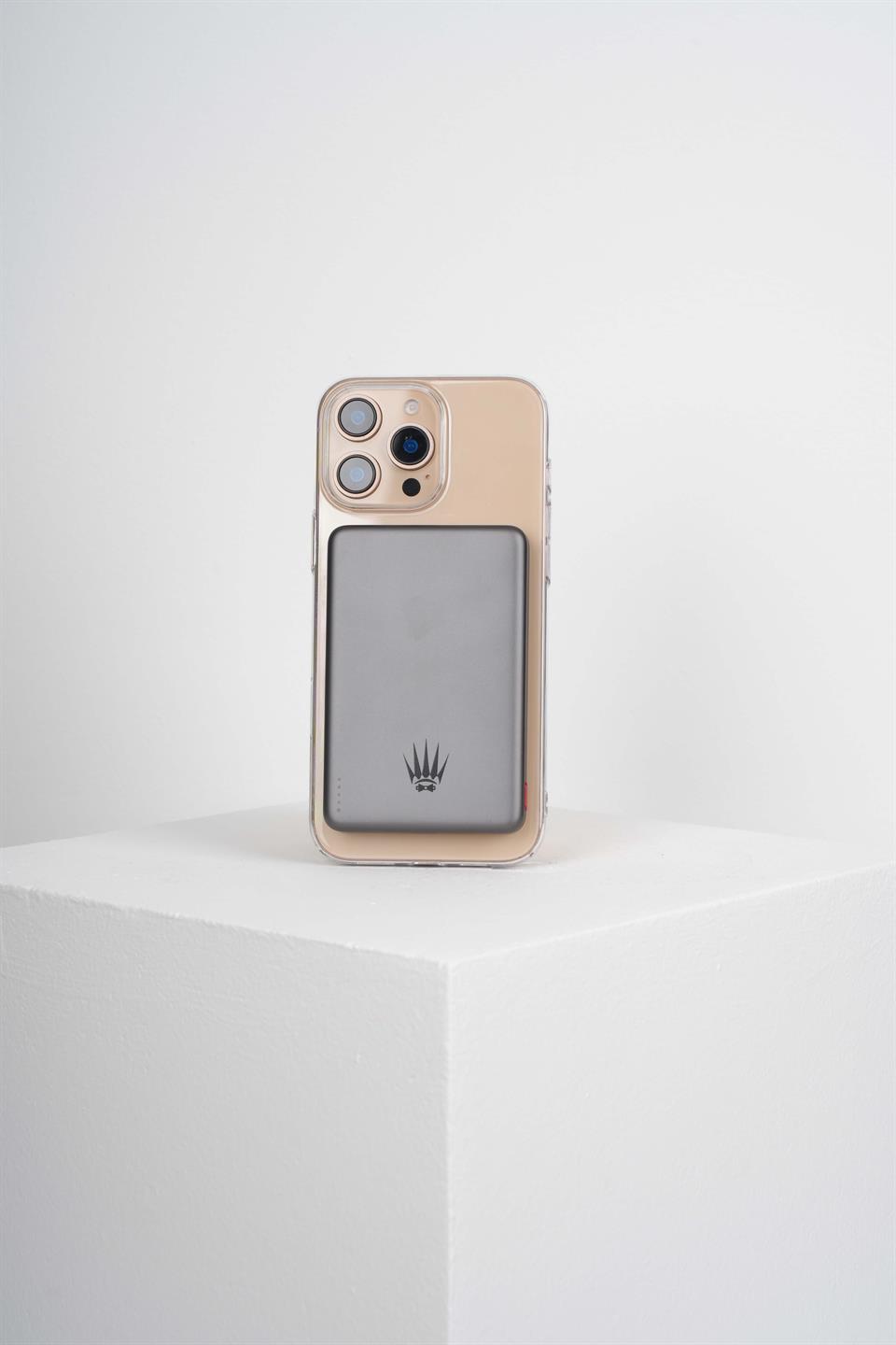 POWER BANK MAGNETIC Q26 FAST CHARGE 5000MAH PD TYPE-C 20W - TITANIUM SİYAH