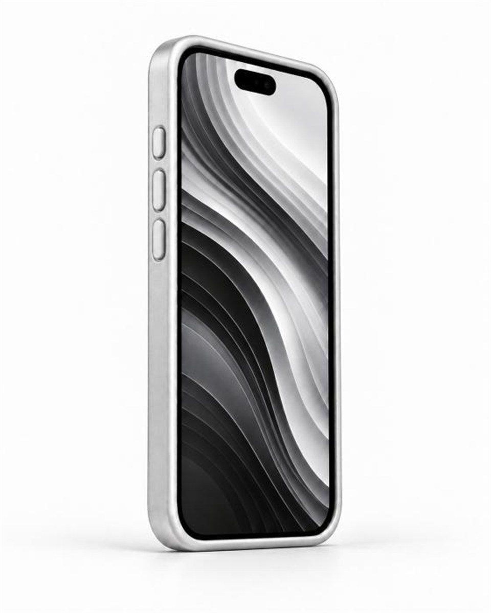 The Bulwark 14 Pro Max Silver  Alüminyum Alaşımlı,Kokulu Metal Kızaklı Telefon Kılıfı