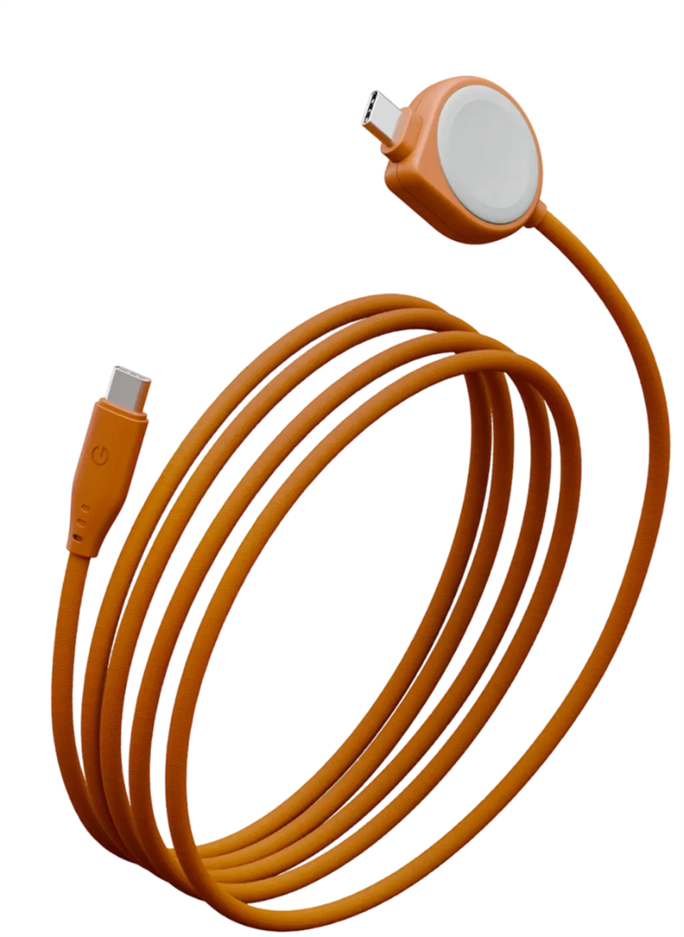 Watch 2in1 1.5M 60W Type-C to Type-C ve Watch PD Hızlı Şarj Kablo - Turuncu