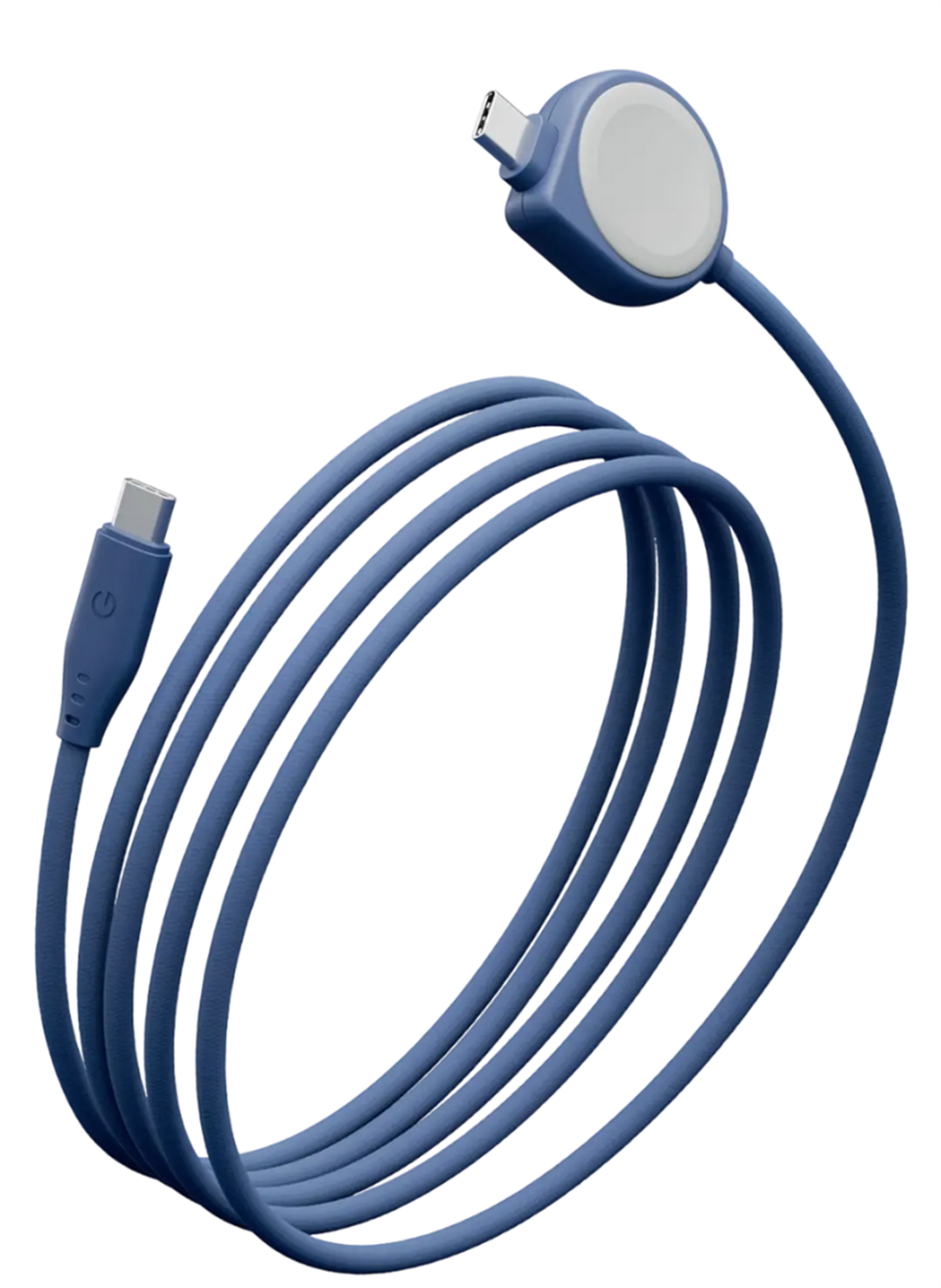 Watch 2in1 1.5M 60W Type-C to Type-C ve Watch PD Hızlı Şarj Kablo - Mavi