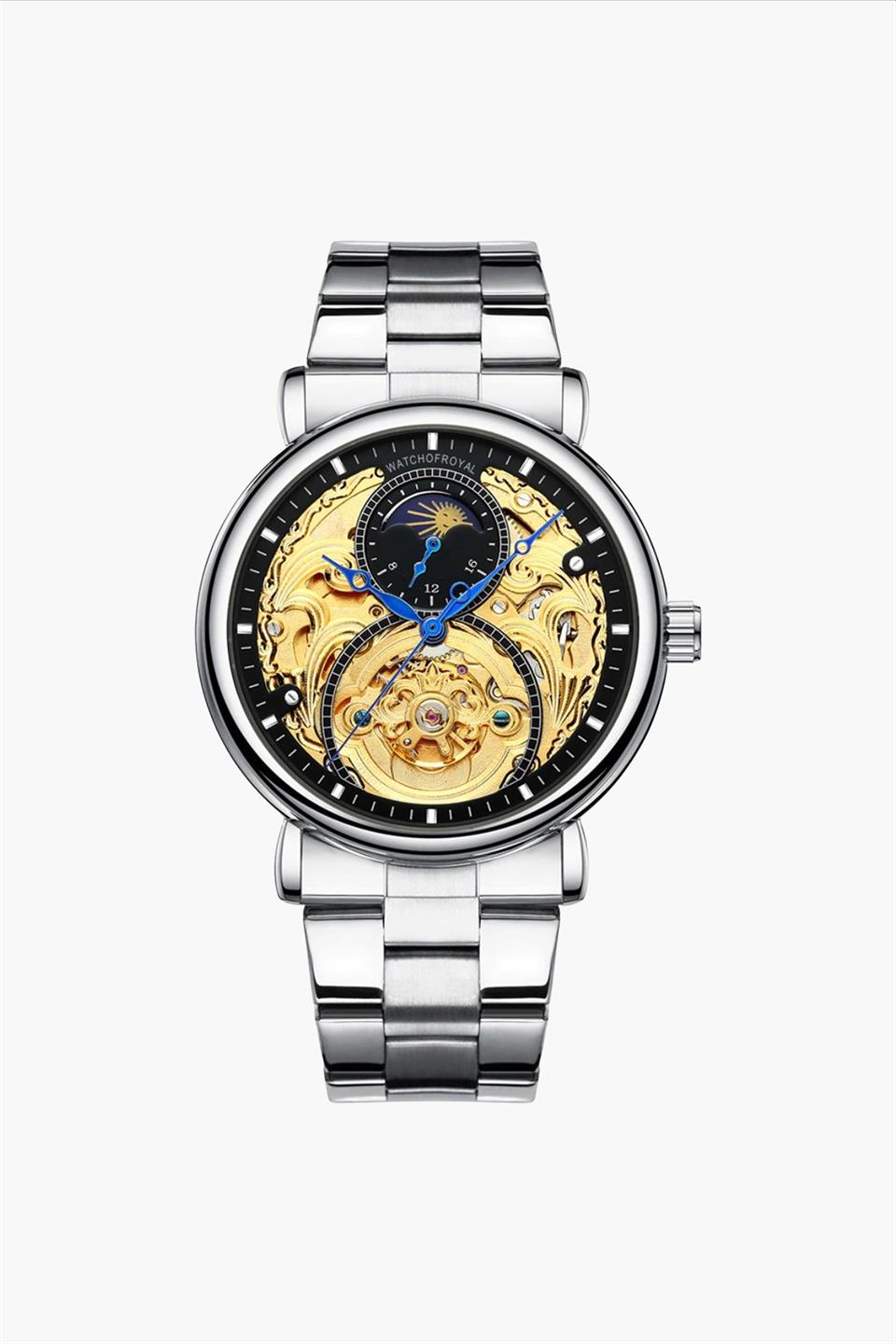 GENEVE TOURBILLON SILVER WATCH