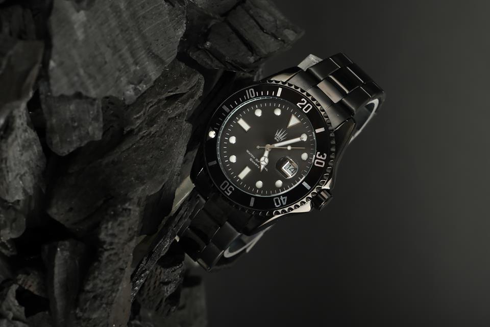 Richard SİYAH Çelik Kol Saati