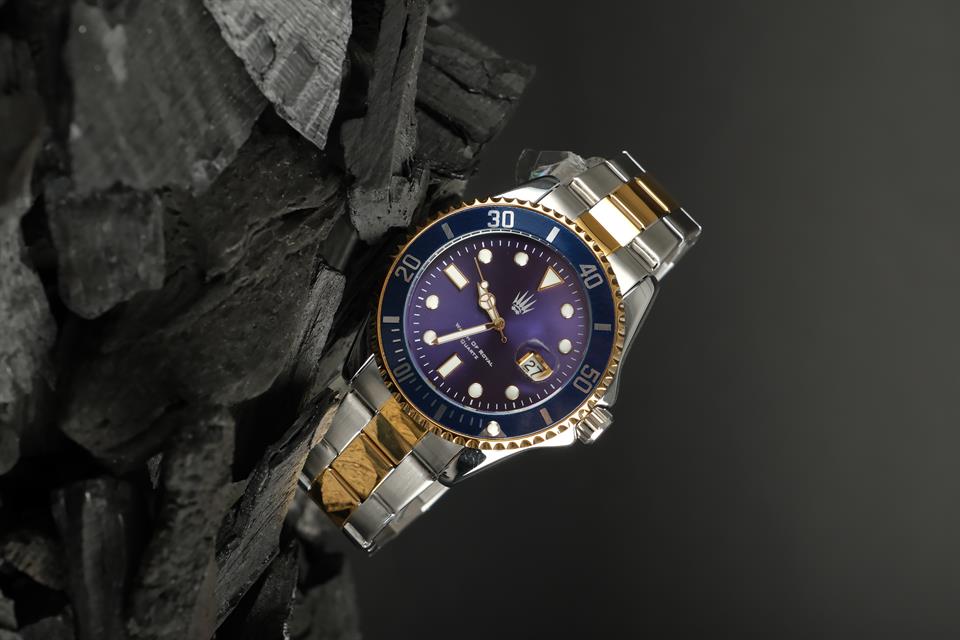 Richard Silver Gold Mavi Çelik Kol Saati