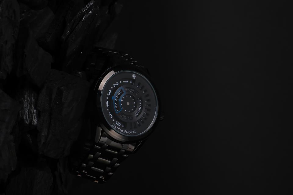 SPEED MASTER BLUE BLACK WRISTWATCH