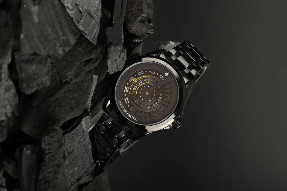 SPEED MASTER YELLOW BLACK WRISTWATCH