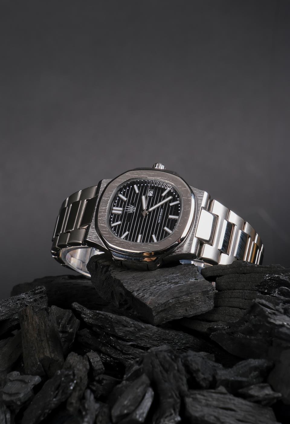 Vector Silver Black Çelik Kol Saati