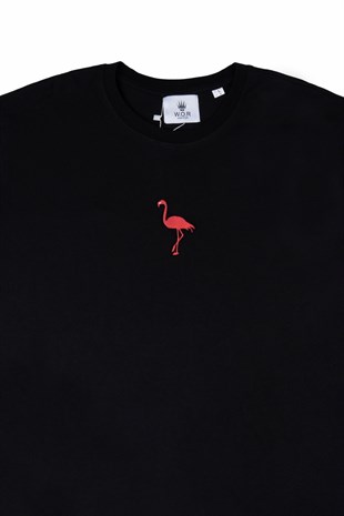 FLAMINGO T-SHIRT SİYAH