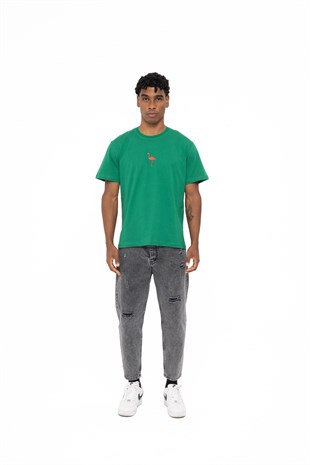 FLAMINGO T-SHIRT YEŞİL