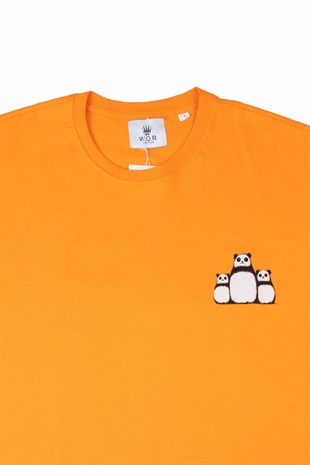 PANDA T-SHIRT TURUNCU