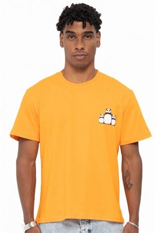 PANDA T-SHIRT TURUNCU