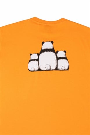 PANDA T-SHIRT TURUNCU
