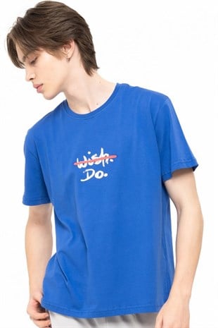 WISH-DO T-SHIRT MAVİ