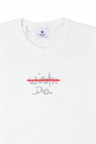 WISH-DO T-SHIRT BEYAZ