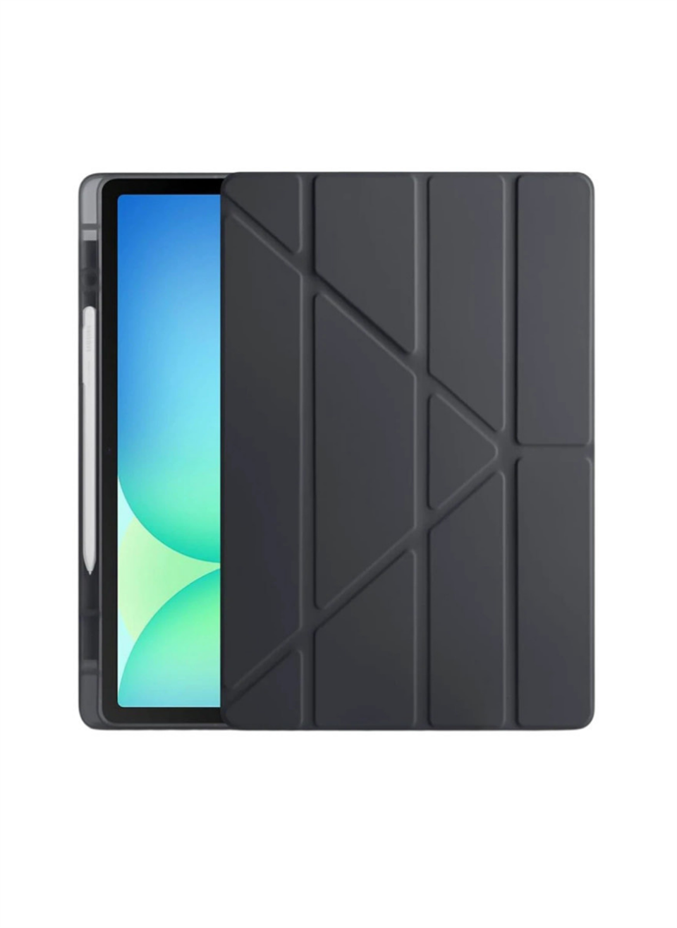 HopCase iPad Pro 11 (2024) Kılıf Kalemlikli Hugo Tablet Kılıfı -SİYAH