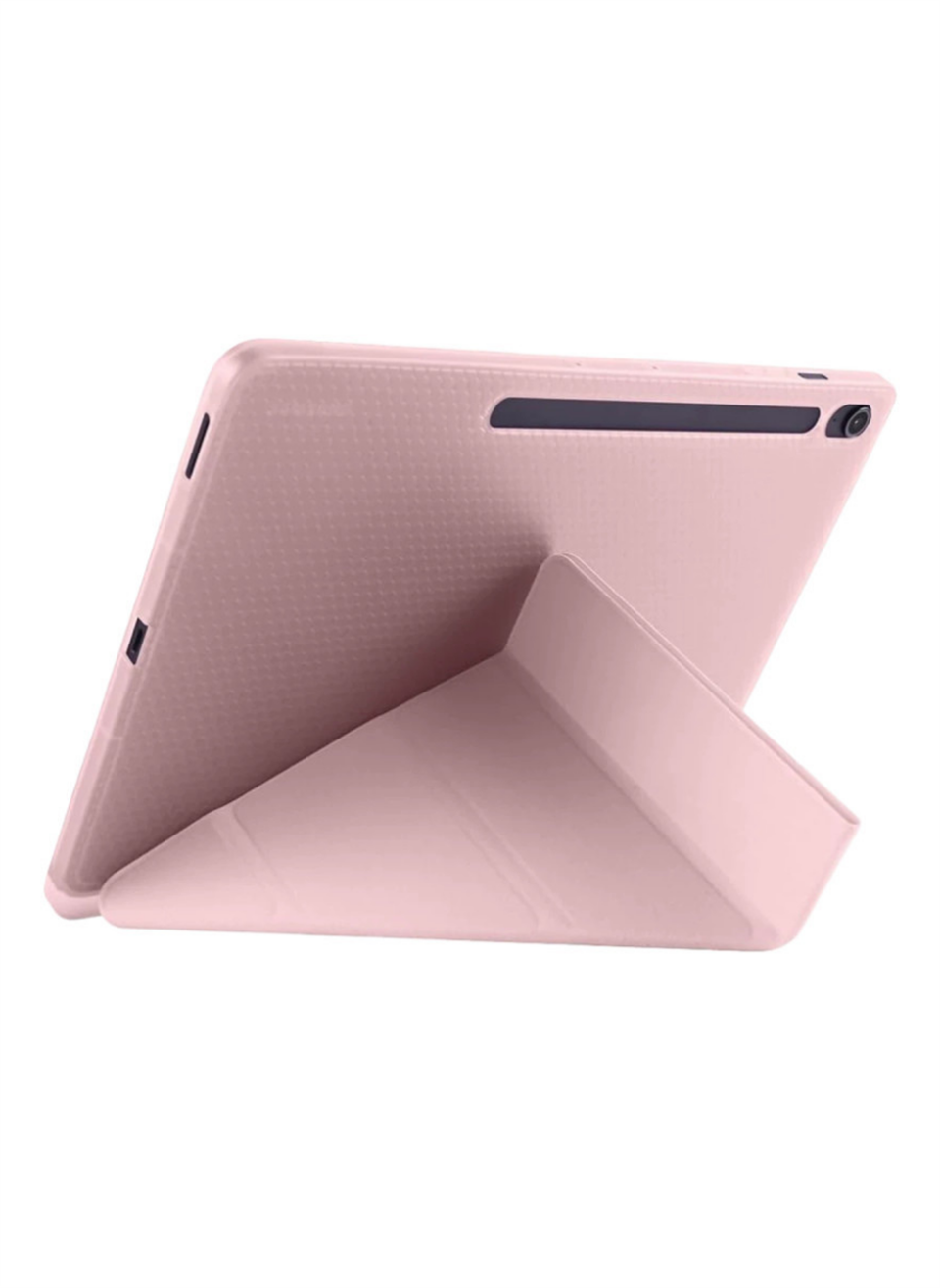 HopCase iPad Pro 11 (2024) Kılıf Kalemlikli Hugo Tablet Kılıfı - Rose Gold