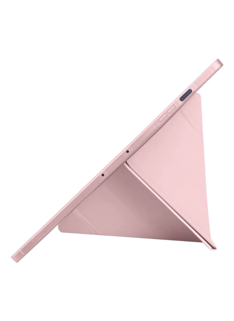 HopCase iPad Pro 11 (2024) Kılıf Kalemlikli Hugo Tablet Kılıfı - Rose Gold