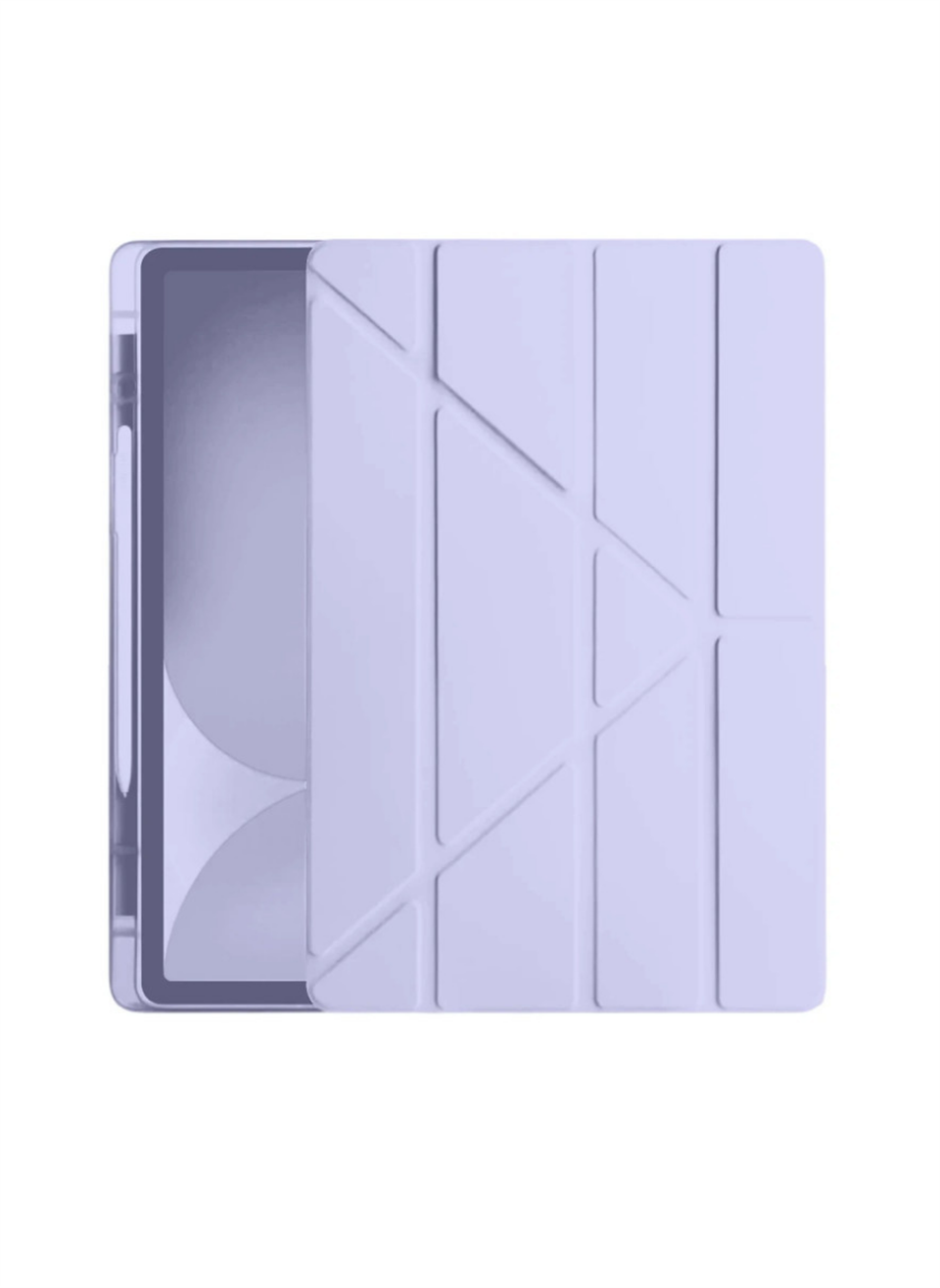 HopCase iPad Pro 11 (2024) Kılıf Kalemlikli Hugo Tablet Kılıfı - Lila