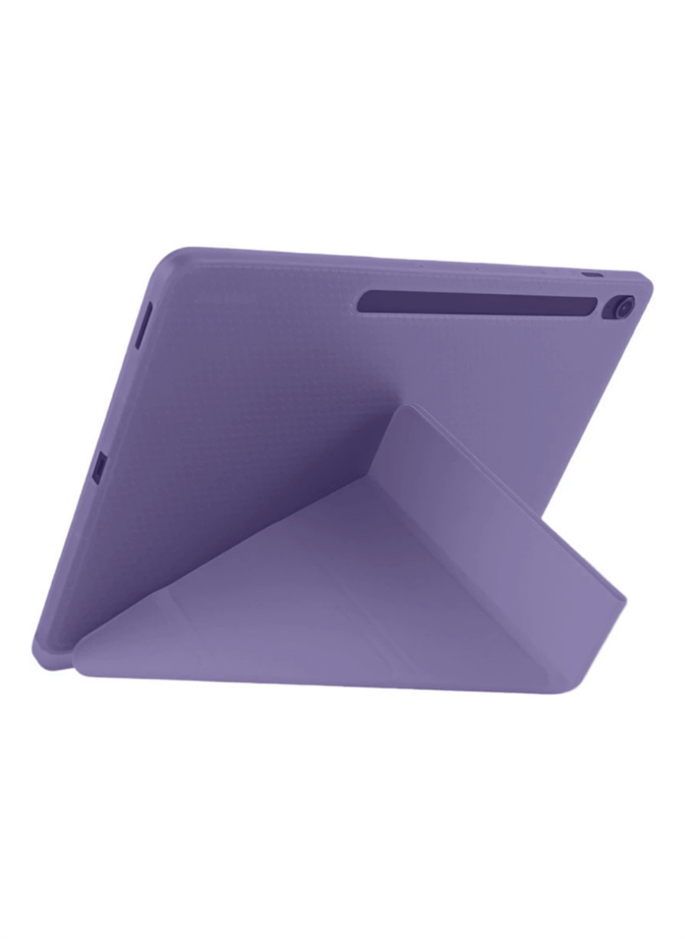 HopCase iPad Pro 11 (2024) Kılıf Kalemlikli Hugo Tablet Kılıfı -Mor
