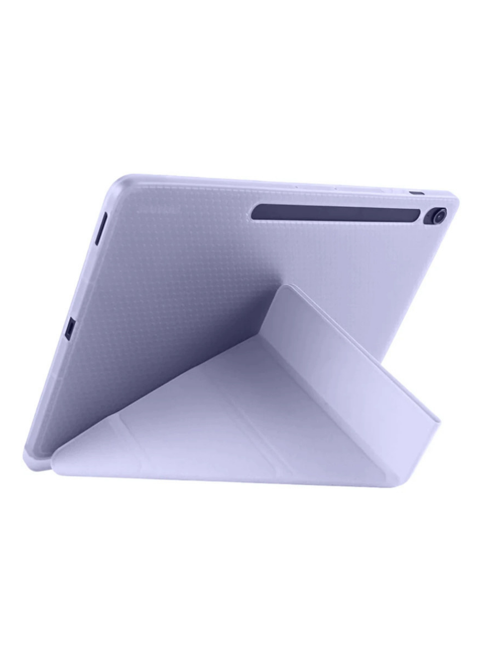 HopCase iPad Pro 11 (2024) Kılıf Kalemlikli Hugo Tablet Kılıfı - Lila