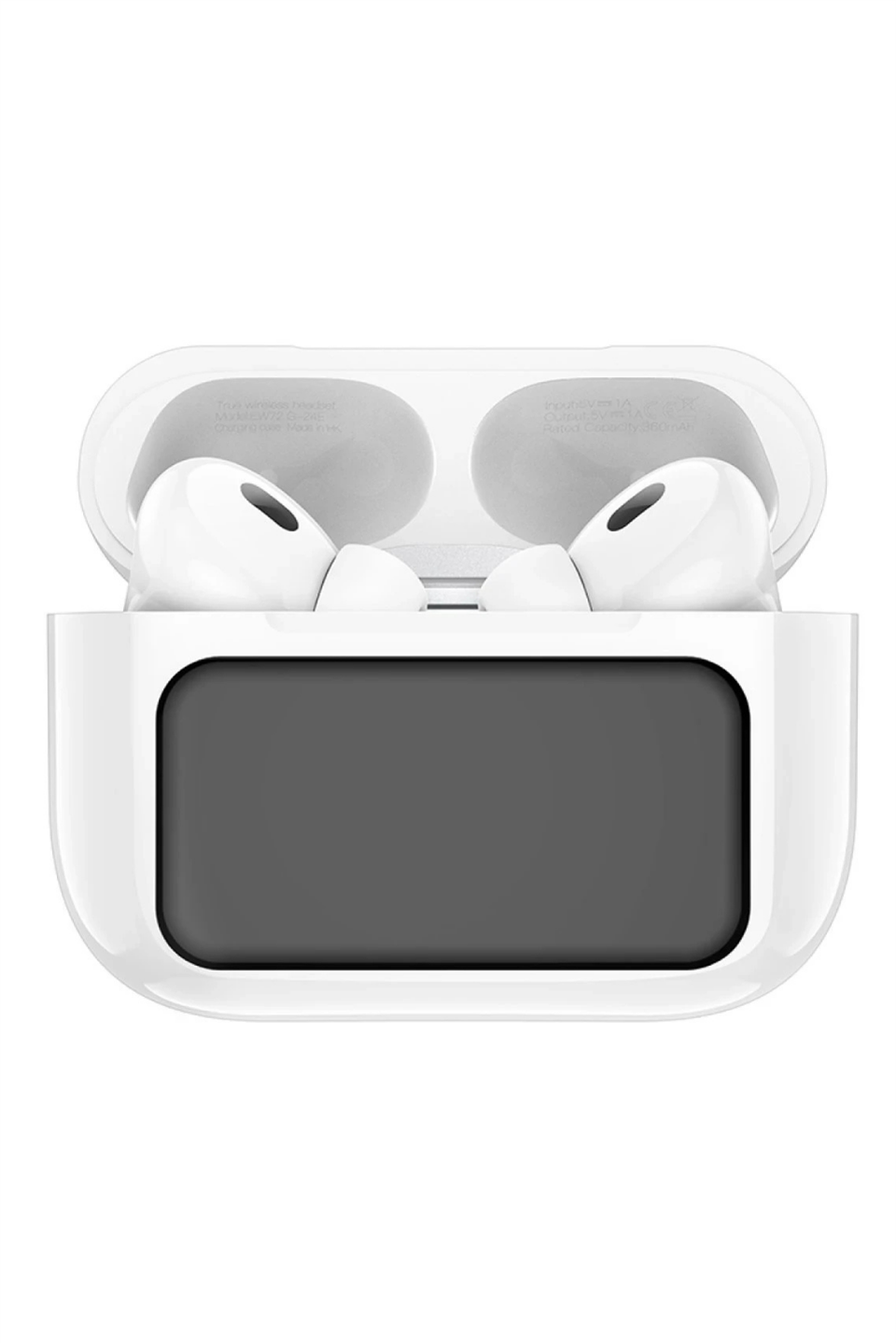 Aktif Gürültü Engelleyici Özellikli Dijital Dokunmatik Ekranlı Airpods Bluetooth Kulaklık - Beyaz