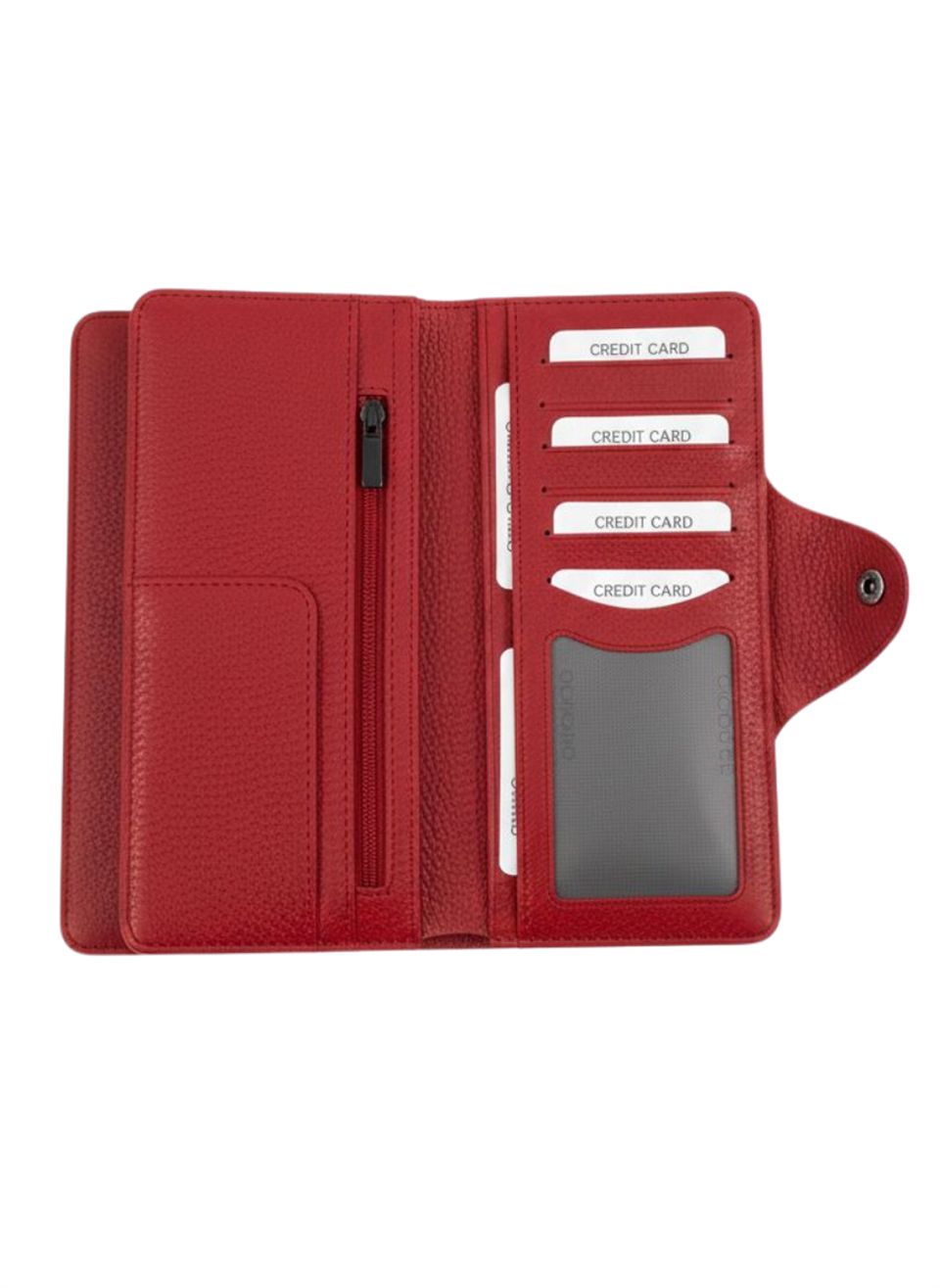 BELT Kırmızı Hakiki Deri Telefon Cüzdanı