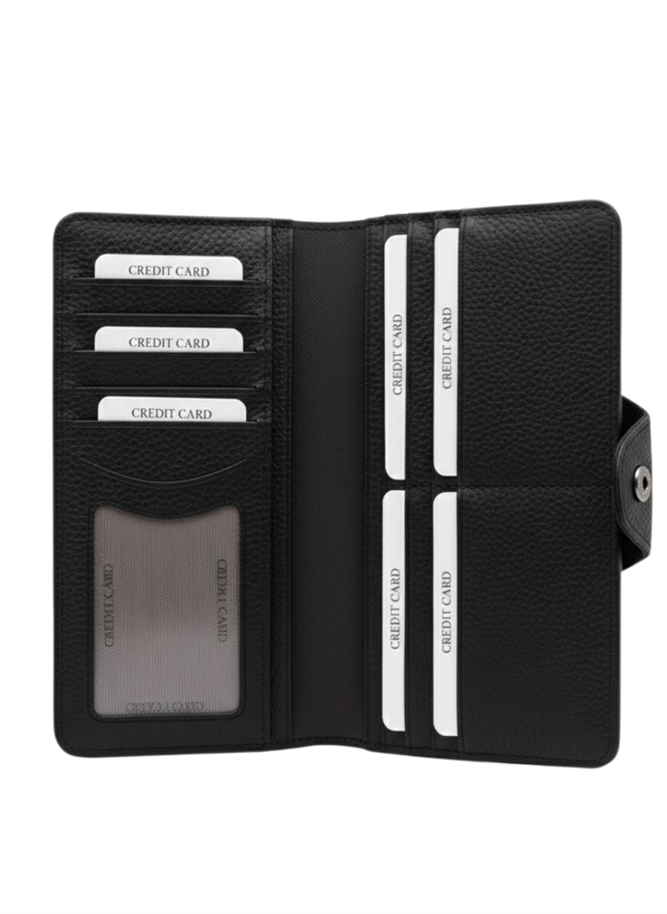 BELT Siyah Hakiki Deri Telefon Cüzdanı
