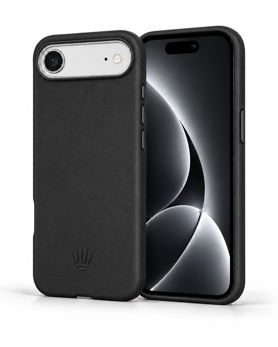 Bexocase Iphone 17 Air Siyah Manyetik Özellikli Deri Kılıf 